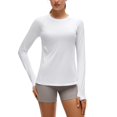 thumbnail image 1 of CRZ YOGA UPF 50+ Long Sleeve Sun Shirt, Hiking, Crewneck, Tops for Women, 1 of 6