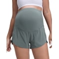 thumbnail image 1 of CRZ YOGA Lightweight Maternity Workout Shorts 3'' Soft Athletic Casual Womens Pregnancy with Liner Pockets, 1 of 5