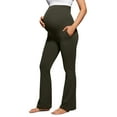 thumbnail image 1 of CRZ YOGA Women Butterluxe Maternity Flare Leggings with Pockets 31 Inches Pants, 1 of 4