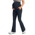 thumbnail image 1 of CRZ YOGA Women Butterluxe Maternity Flare Leggings with Pockets 31 Inches Pants, 1 of 5