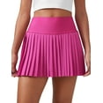 thumbnail image 1 of CRZ YOGA High Waisted Pleated Tennis Skirts for Women Mini Lined Casual Tummy Control Skort with Pockets, 1 of 5