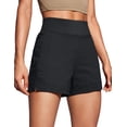 thumbnail image 1 of CRZ YOGA Women's Lightweight Hiking Shorts 4'' Stretch for Athletic Summer Travel Outdoor with Zip Pockets, 1 of 5