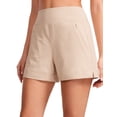 thumbnail image 1 of CRZ YOGA Women's Lightweight Hiking Shorts 4'' Stretch for Athletic Summer Travel Outdoor Golf with Zip Pockets, 1 of 5