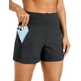 thumbnail image 1 of CRZ YOGA Women's Lightweight Hiking Shorts 4'' Stretch for Athletic Summer Travel Outdoor with Zip Pockets, 1 of 5