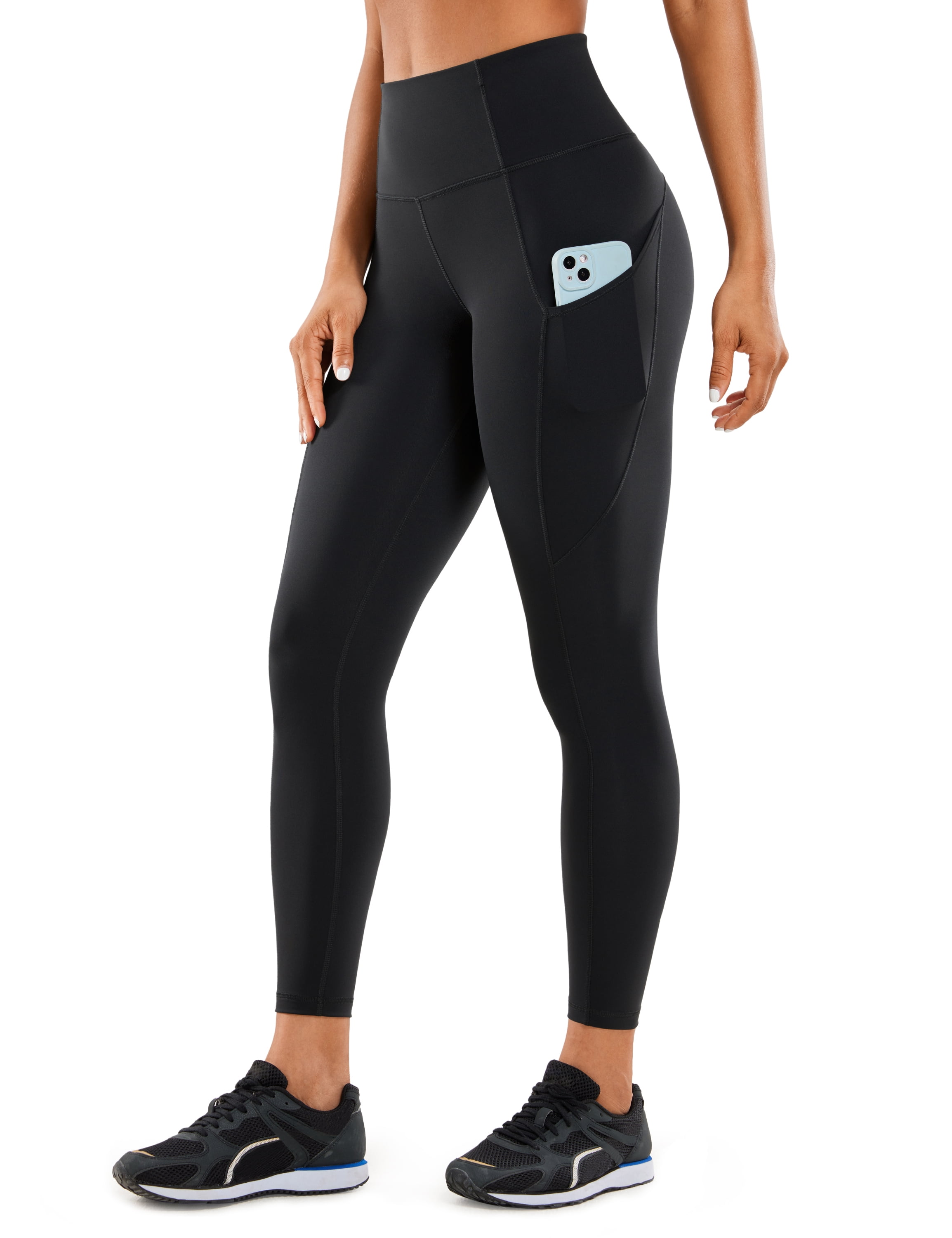 Exercise leggings with side pockets on sale