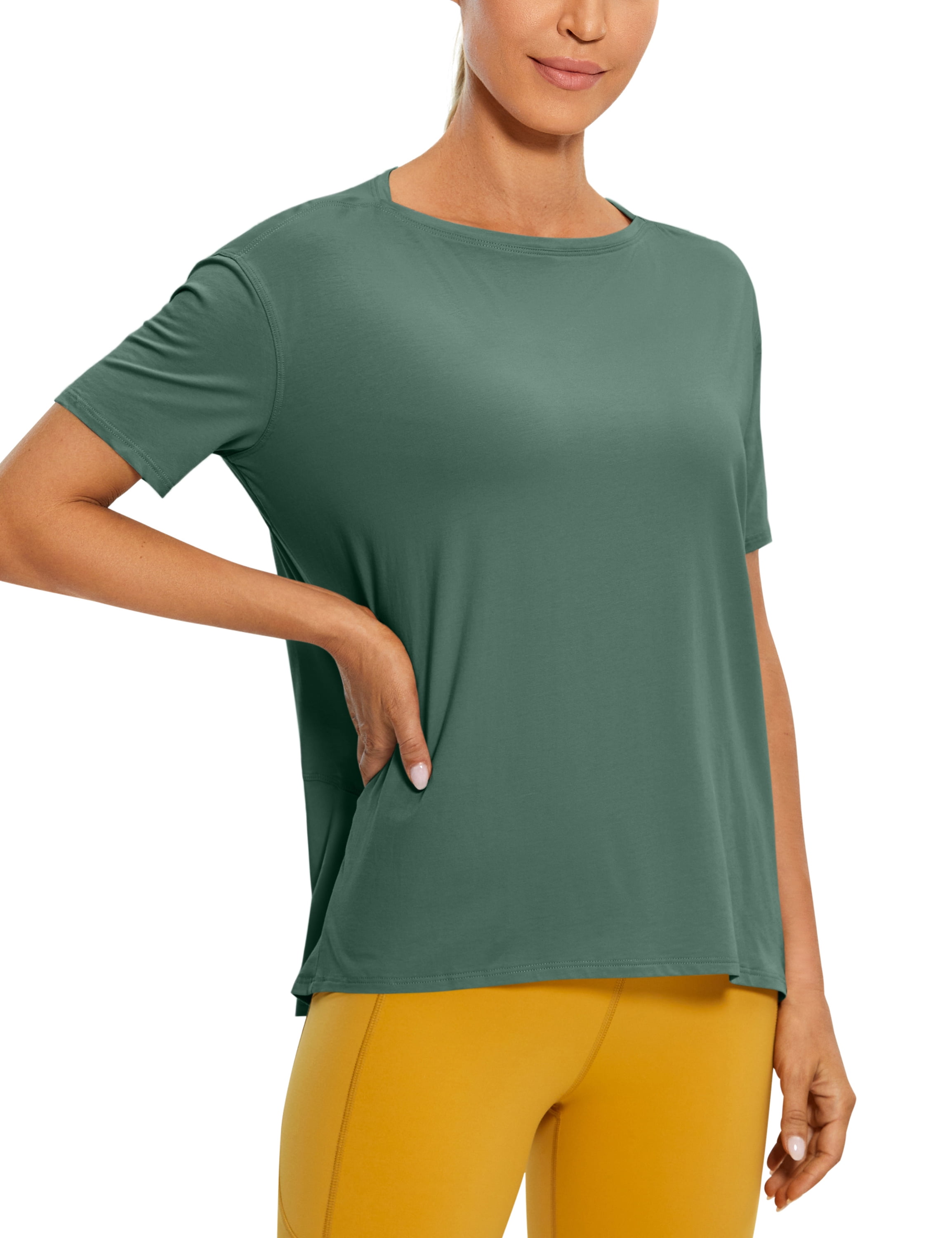 Loose Yoga Top Linen Loose Yoga Top DILARA – MadebyGaia