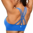 thumbnail image 1 of CRZ YOGA Women's Strappy Sports Bras Fitness Workout Padded Yoga Top Criss Cross Back, 1 of 4
