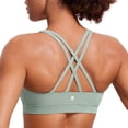 thumbnail image 1 of CRZ YOGA Women's Strappy Sports Bras Fitness Workout Padded Yoga Top Criss Cross Back, 1 of 4
