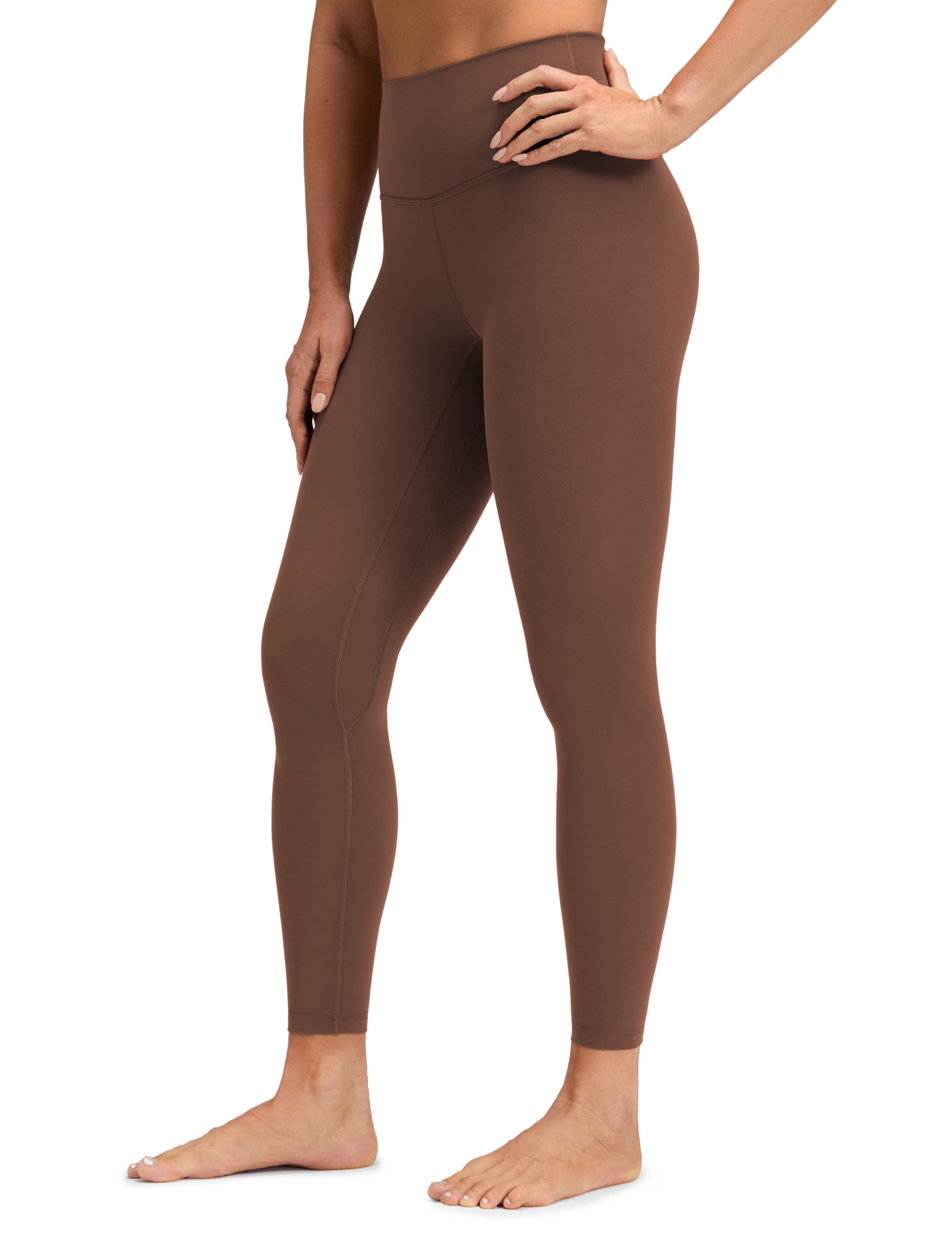 CRZ YOGA Womens Brushed Naked Feeling Workout Leggings 25 Inches High Waist