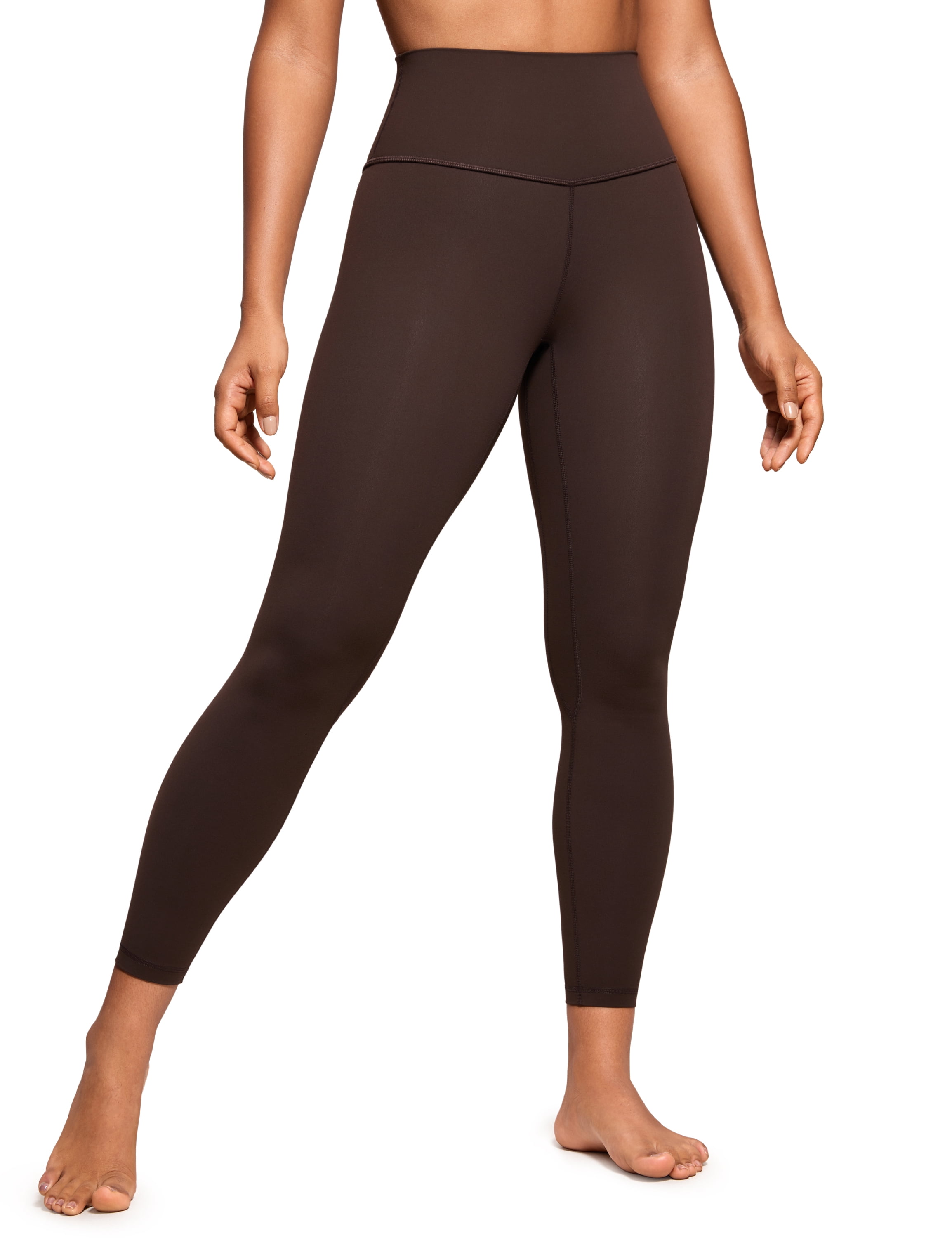 CRZ YOGA Womens Brushed Naked Feeling Workout Leggings 25 Inches High Waist