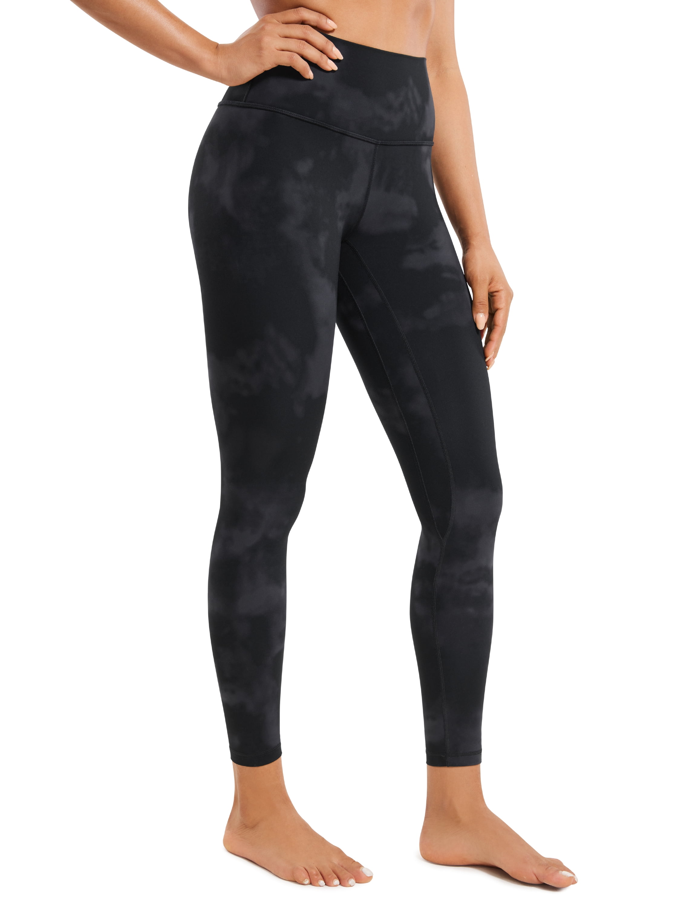 CRZ YOGA Womens Brushed Naked Feeling Workout Leggings 25 Inches High Waist