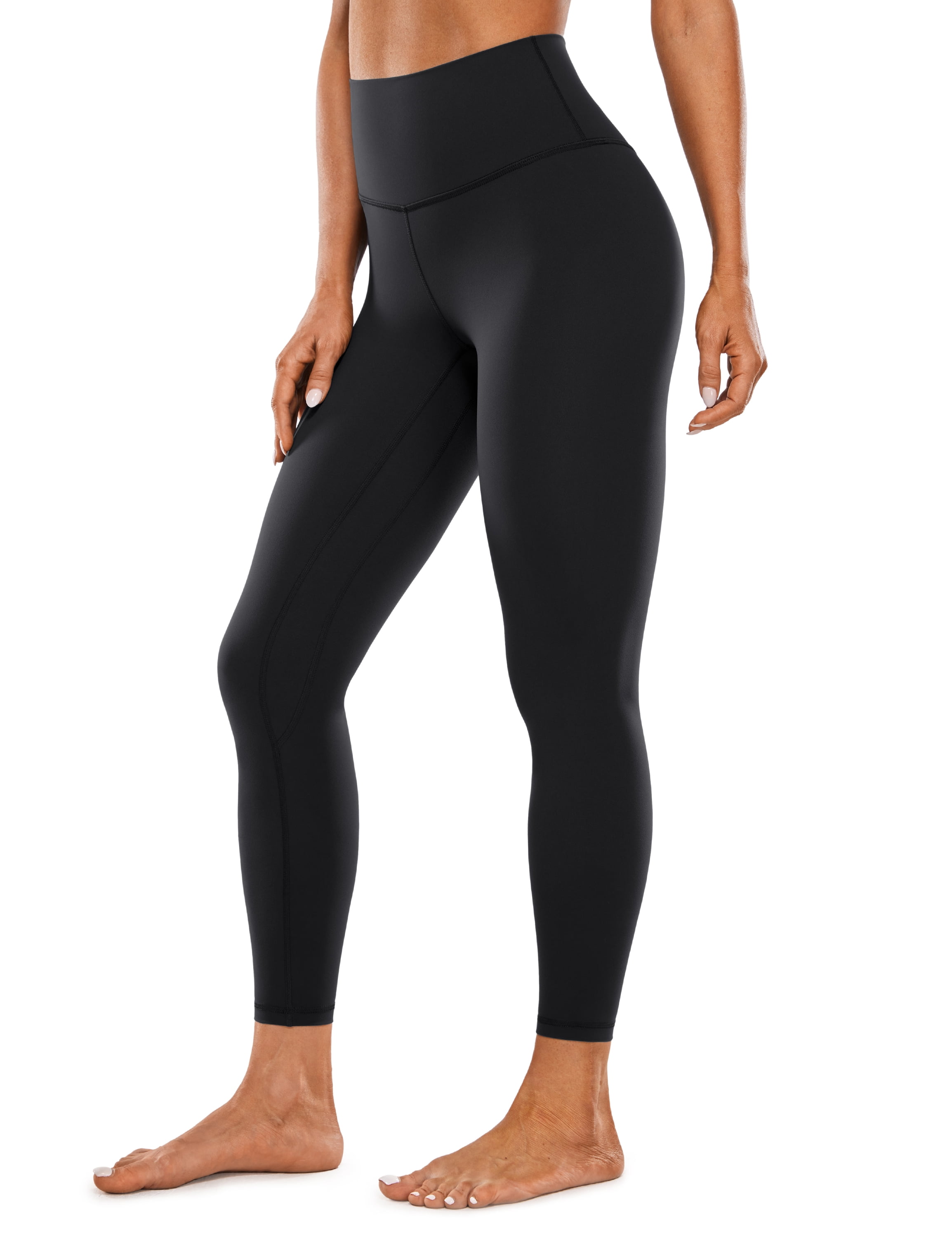 CRZ YOGA Womens Brushed Naked Feeling Workout Leggings 25 Inches High Waist