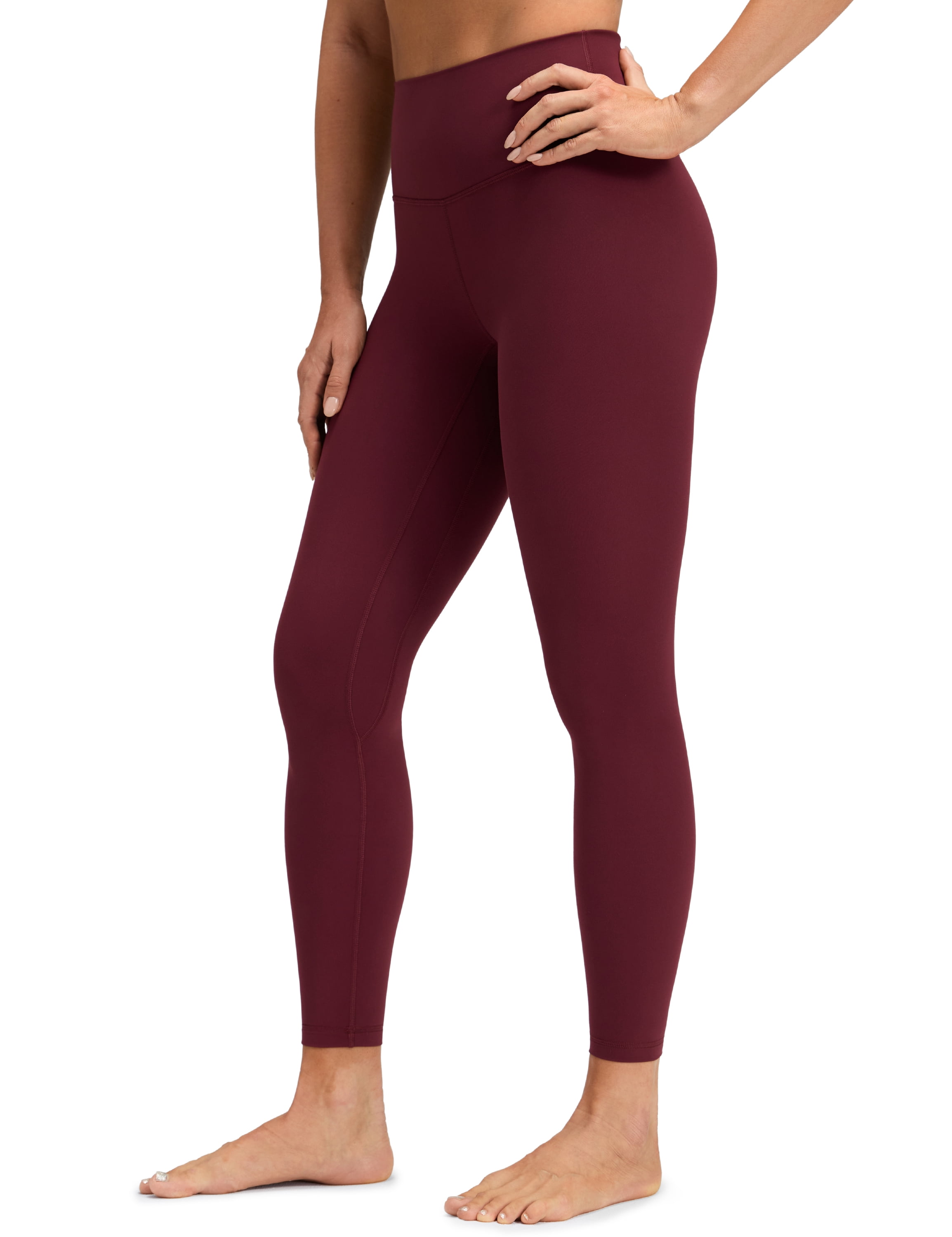 CRZ YOGA Womens Brushed Naked Feeling Workout Leggings 25 Inches High Waist