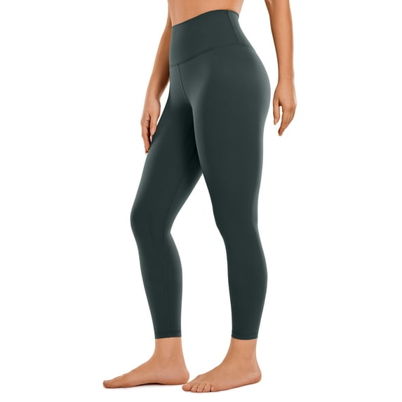 CRZ YOGA Womens Brushed Naked Feeling Workout Leggings 25 Inches High Waist