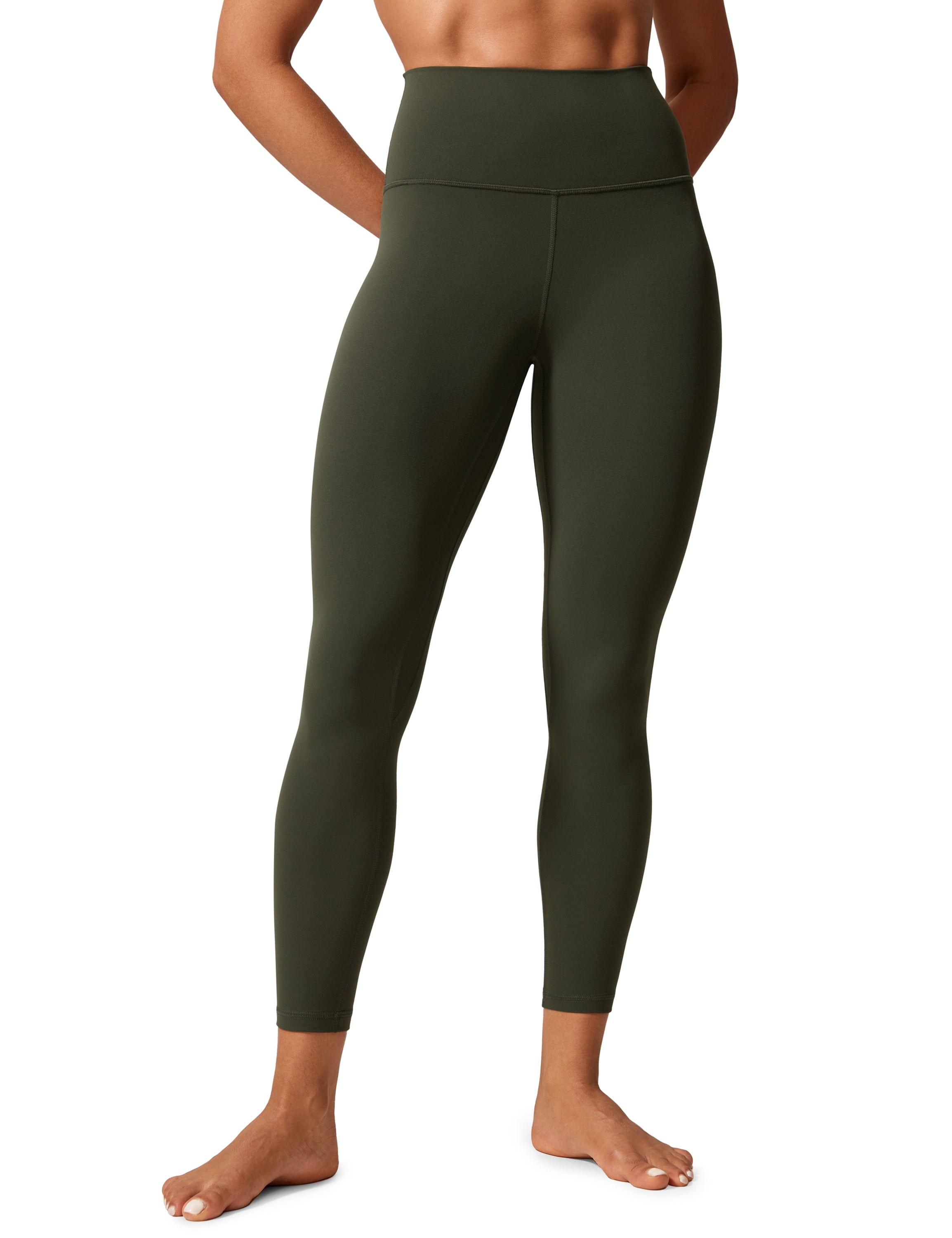 CRZ YOGA Donna Foderati in Pile Leggings Sportivi con Tasche Impermeabili Pantaloni Opaca Escursionismo Nero 38