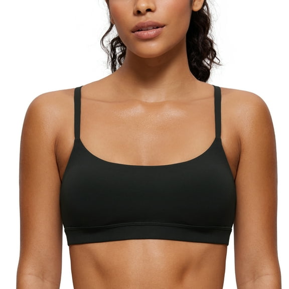 CRZ YOGA Butterluxe Sports Bras for Women Wireless Padded Yoga Workout Bra