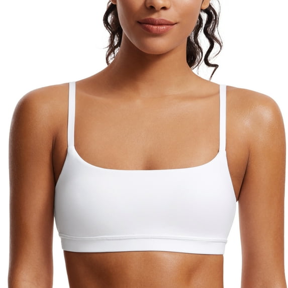 CRZ YOGA Butterluxe Sports Bras for Women Wireless Padded Yoga Workout Bra