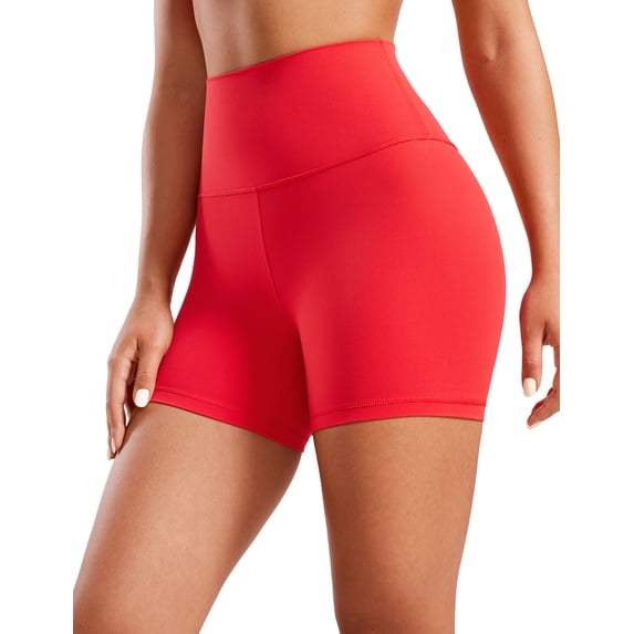 CRZ YOGA Butterluxe Biker Shorts 4'' High Waisted Yoga Workout Womens Running Shorts
