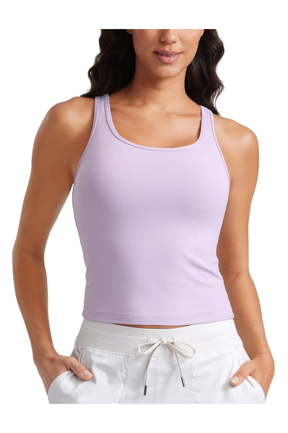 Womens Butterluxe Double Lined Tank Tops Scoop Neck Racerback Workout Tanks