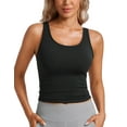 thumbnail image 1 of CRZ YOGA Womens Butterluxe Double Lined Tank Tops Scoop Neck Racerback Workout Tanks, 1 of 7