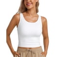 thumbnail image 1 of CRZ YOGA Womens Butterluxe Double Lined Tank Tops Scoop Neck Racerback Workout Tanks, 1 of 6