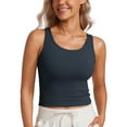 thumbnail image 1 of CRZ YOGA Womens Butterluxe Double Lined Tank Tops Scoop Neck Racerback Workout Tanks, 1 of 7