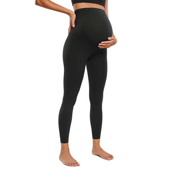 CRZ YOGA Womens Butterluxe Maternity Leggings over the Belly 25'' Soft Workout Yoga Pregnancy Pants