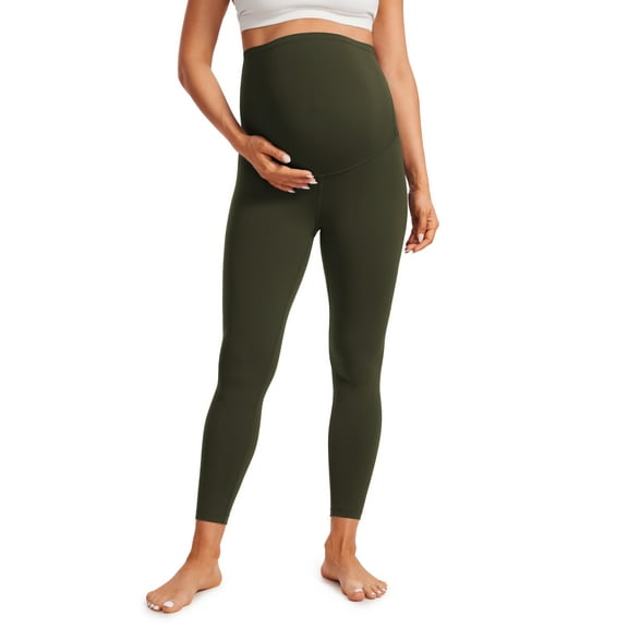 CRZ YOGA Womens Butterluxe Maternity Leggings over the Belly 25'' Soft Workout Yoga Pregnancy Pants