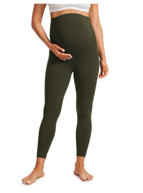 Womens Butterluxe Maternity Leggings over the Belly 25'' Soft Workout Yoga Pregnancy Pants