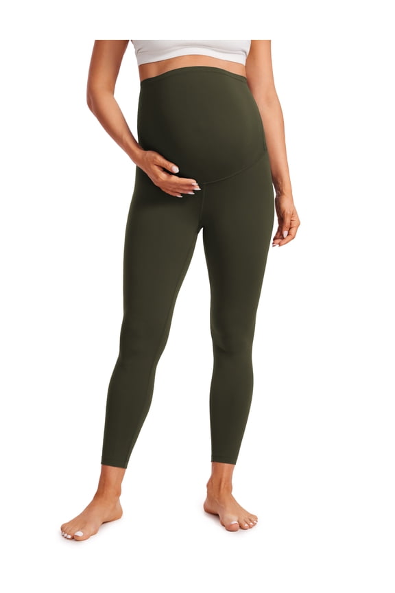 Womens Butterluxe Maternity Leggings over the Belly 25'' Soft Workout Yoga Pregnancy Pants