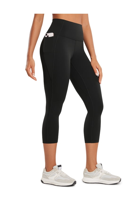 Womens Butterluxe Workout Capri Leggings with Pockets 21 Inches