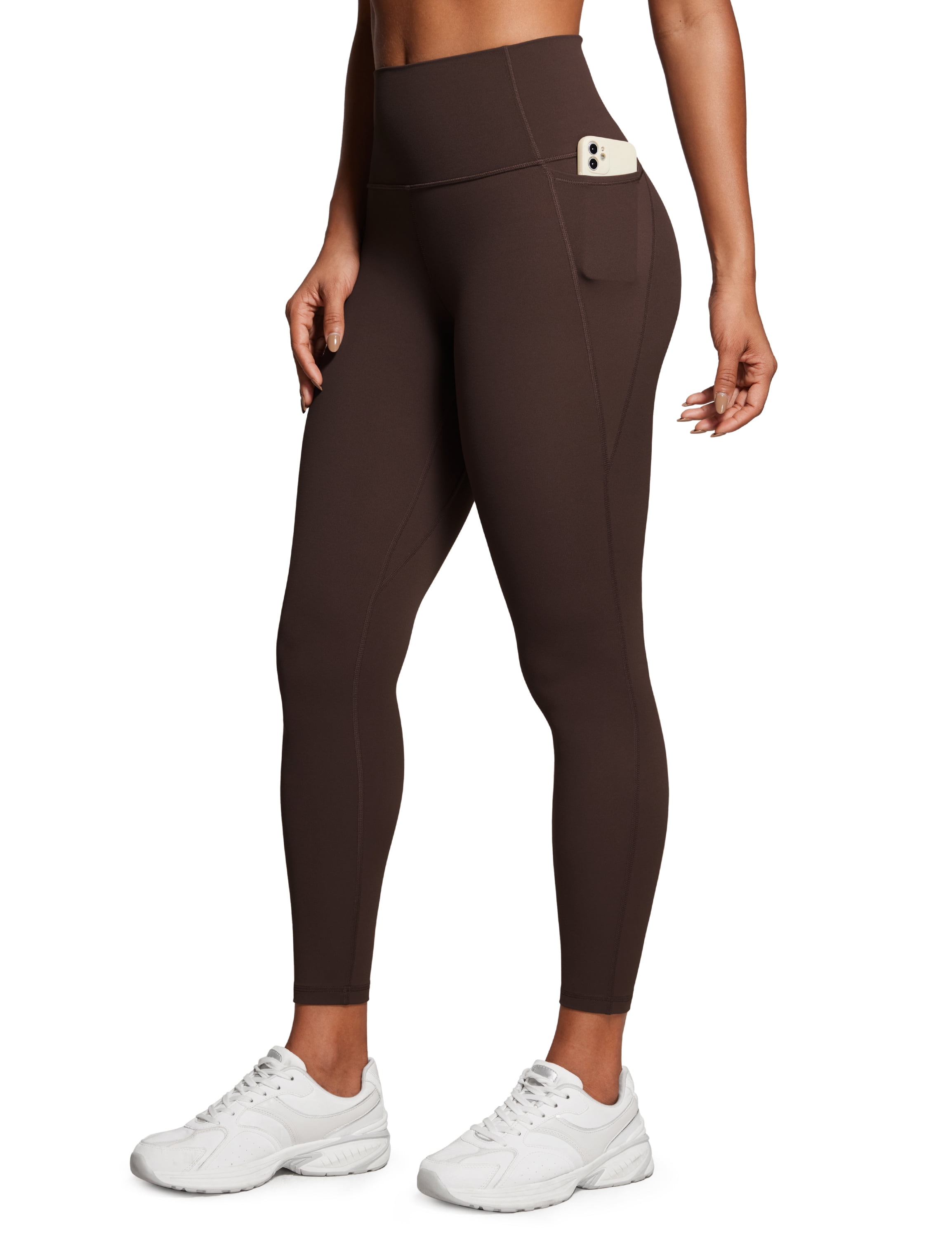CRZ YOGA Womens Butterluxe Workout Leggings 25 Inches High Waisted Gym Yoga Pants with Pockets