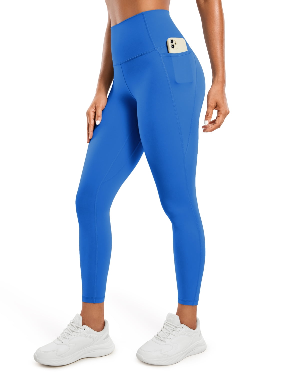 CRZ YOGA Womens Butterluxe Workout Leggings 25 Inches High Waisted Gym Yoga Pants with Pockets