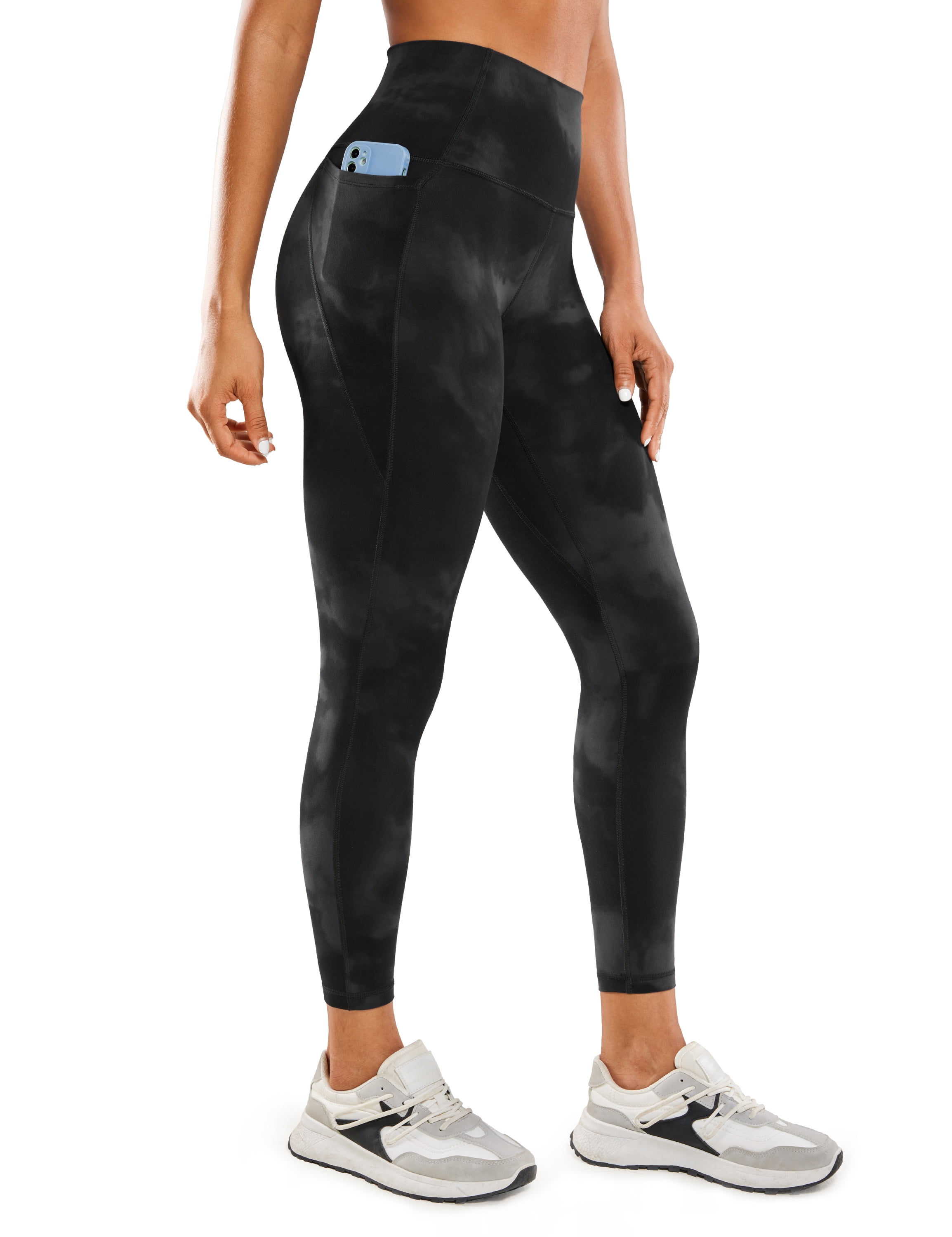 CRZ YOGA Womens Butterluxe Workout Leggings 25 Inches High Waisted Yoga Pants with Pockets