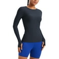 thumbnail image 1 of CRZ YOGA Womens Cloudweight Long Sleeve Workout Tops Lightweight Athletic Basic T-shirts, 1 of 4