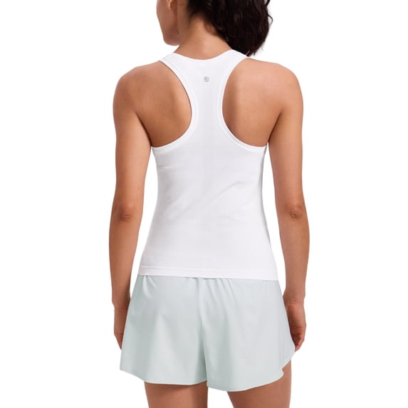 CRZ YOGA Seamless Racerback Tank Tops for Women Gym Workout Athletic Running Sleeveless Shirts Breathable