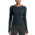 thumbnail image 1 of CRZ YOGA Seamless Long Sleeve Shirts for Women Workout Athletic Running Yoga Tops, 1 of 6