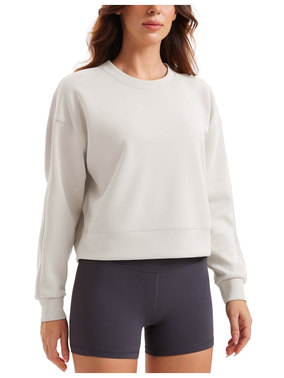 SoftAura Crewneck Sweatshirts, Casual, Relaxed Fit, Pullover, for Women