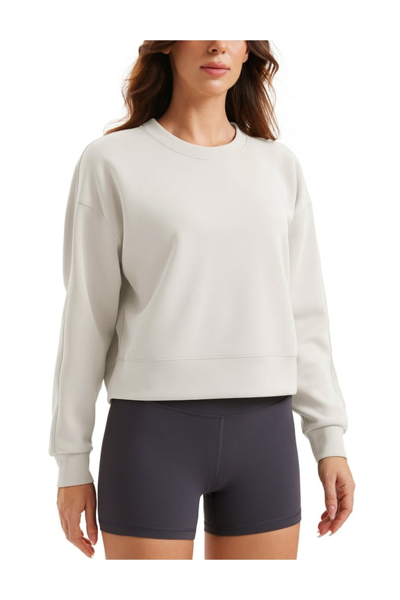 SoftAura Pullover Sweatshirt for Women Crewneck Workout Casual Sweat Shirts