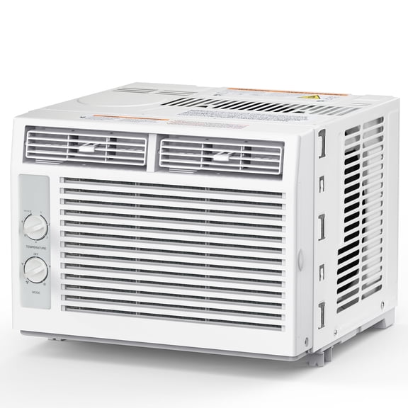 CRZOE 5000BTUs Window Air Conditioner, Window AC Unit Cooling up to 250sq.ft, 7 temperature levels, 2 Modes and 2 Fan Speed, Quieter Operation, Reusable Filter