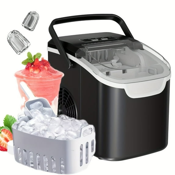 CRZOE Self-Cleaning Nugget Ice Maker 35lbs Capacity for Home Kitchen Use