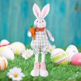 thumbnail image 1 of CRichMW Easter Bunny Plush Decoration, Standing Rabbit Stuffed W/Retractable Spring Leg, Easter Bunny Ornaments, Easter Bunny Figurines Home Decor, 1 of 10