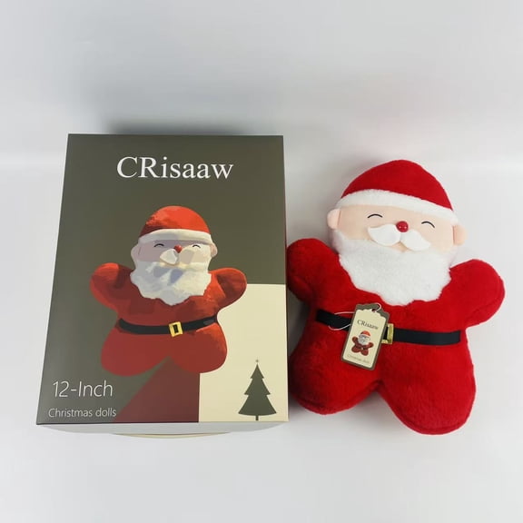 CRisaaw Dolls for Christmas,Santa Plush - Small - 12 Inch