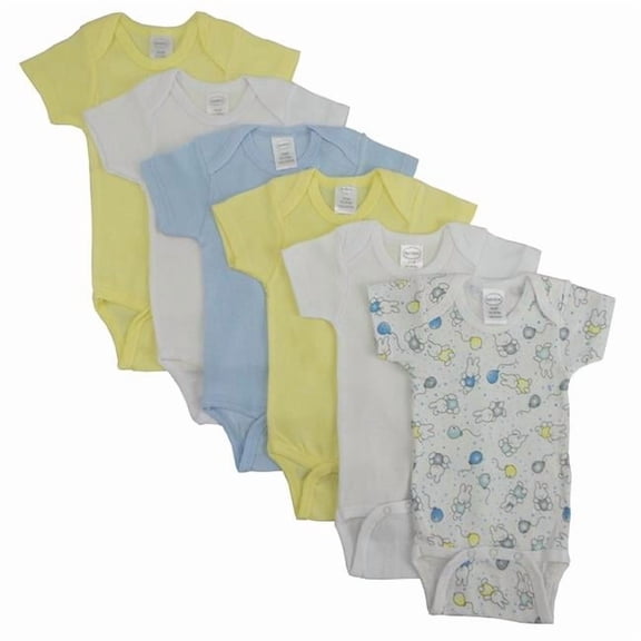 CS-002M-004M Pastel Boys Short Sleeve with Printed, Assorted - Medium