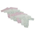 thumbnail image 1 of CS-103NB-103NB Girls Long Sleeve Printed Variety, White & Pink - Newborn, 1 of 1