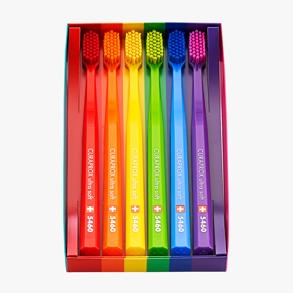CS 5460 Rainbow Edition, 6 pcs, Ultra Soft & Gentle Toothbrush