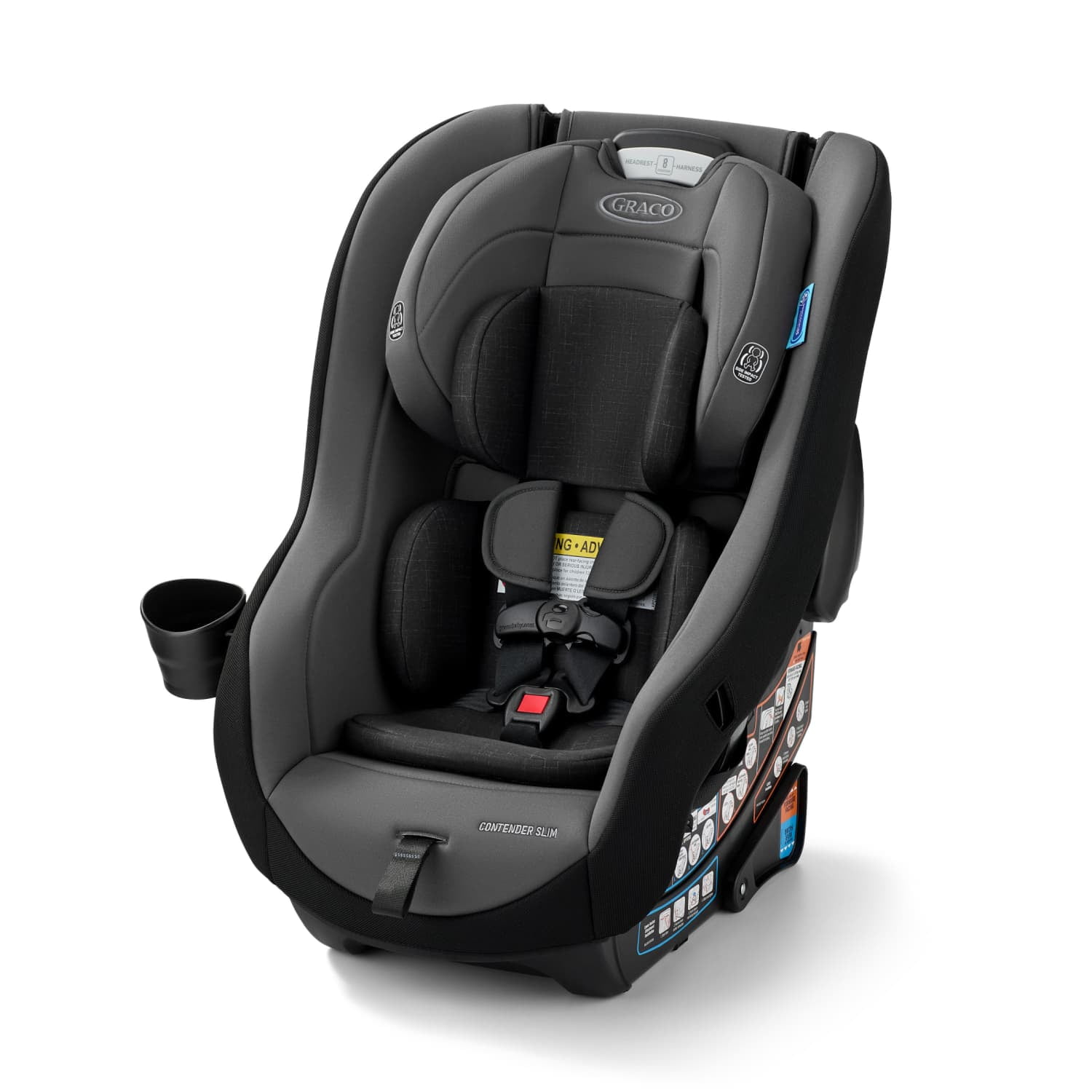 Graco Contender Slim Convertible Car Seat, West Point, Black
