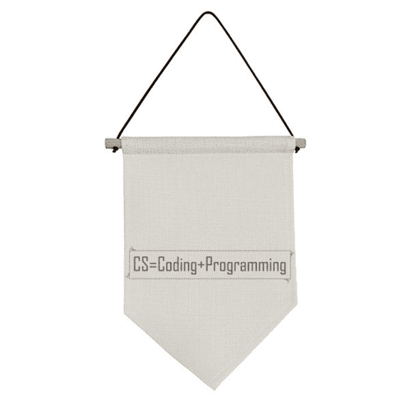 CS Contains Coding And Programng Canvas Flag Hanging Wall Art Decor Banner