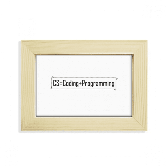 CS Contains Coding And Programng Desktop Decorate Photo Frame Picture Art Painting 5x7 inch
