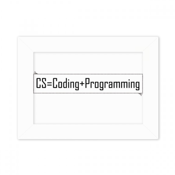 CS Contains Coding And Programng Photo Mount Frame Picture Art Painting Desktop 5x7 inch